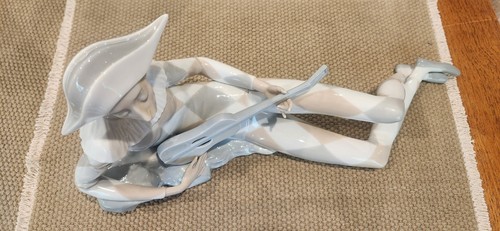 Vintage lladro sad harlequin - lladro,